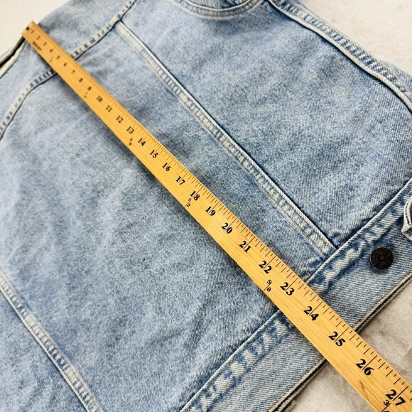 VTG 80s Levi's Mens L Type III Trucker Jacket Aztec Blanket Lined USA Made 70417 - Picture 12 of 14